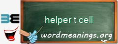 WordMeaning blackboard for helper t cell